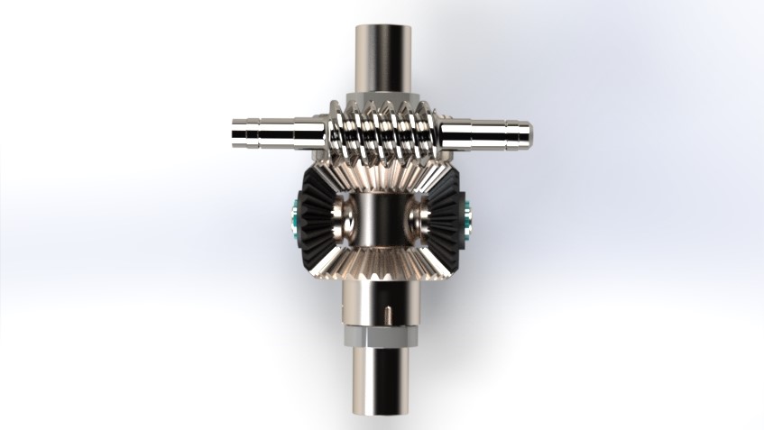 差动齿轮减速器爆炸图3D模型图纸 Solidworks设计